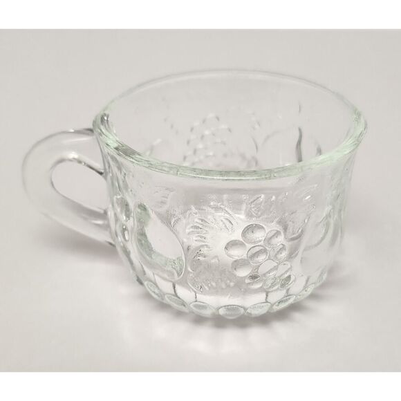 Jeannette 20PCS Glass Fruit Pattern Punch Bowl & Cups Party, Holiday, Hosting - Picture 5 of 13